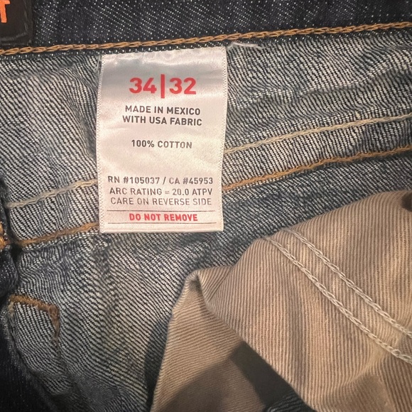 Ariat Men's Dark Blue Bootcut Work Jeans - Picture 3 of 8